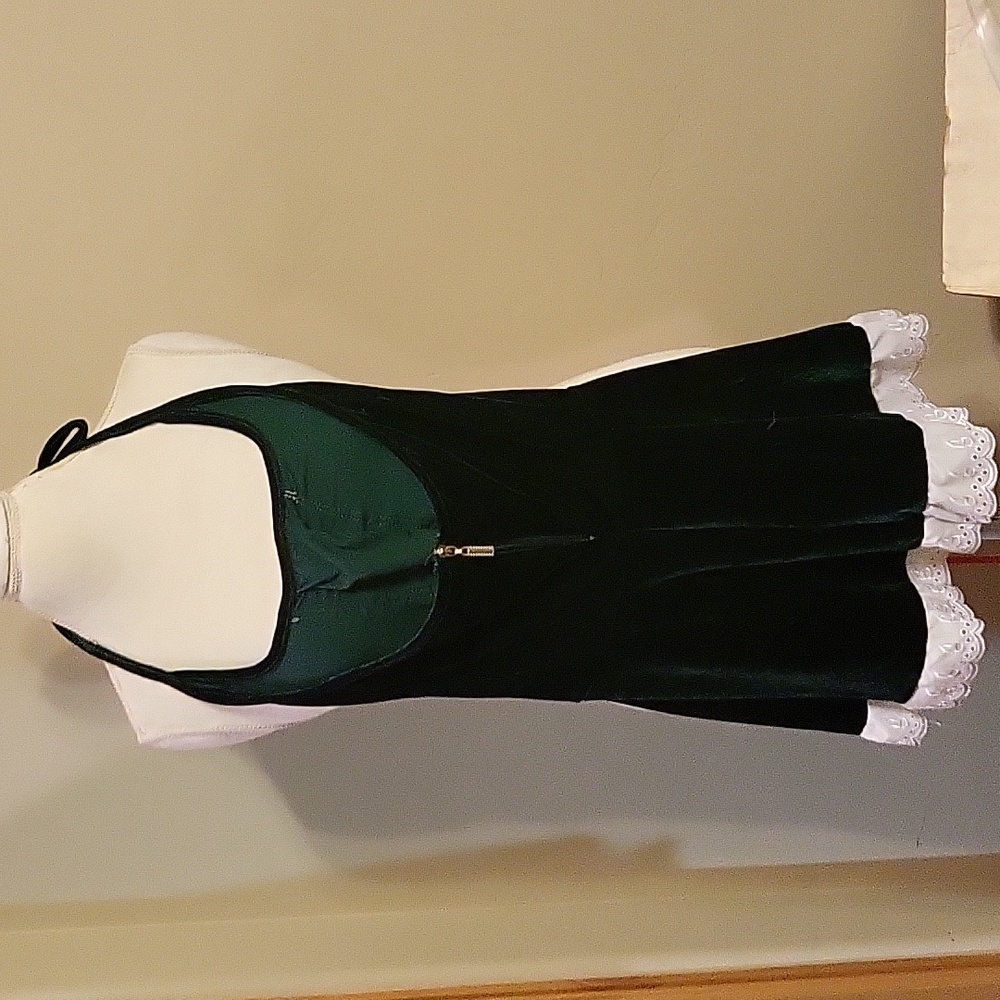 Sexy Holiday Christmas Costume S M Costume Mrs Santa Claus Womens Green lingerie - Picture 8 of 8